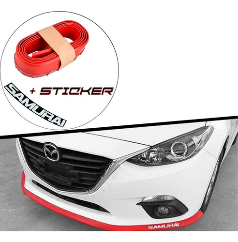 Lip Faldon Bumper Rojo Auto Samurai Parachoque Delantero   Foto 2