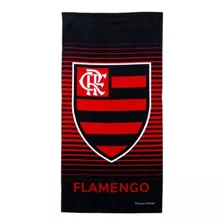 Toalha Banho E Praia Bouton Flamengo Oficial Aveludada