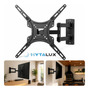 Suporte Tv Tri - Articulado 14 A 58 Polegadas Universal Braço Longo Reforçado Regulável E Inclinável Tv Lcd Led Plasmas Cor Preto