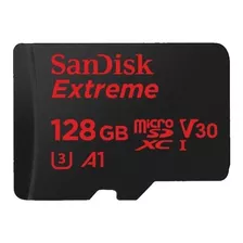 Cartão De Memória Sandisk Sdsqxaf-128g-gn6ma Extreme Com Adaptador Sd 128gb