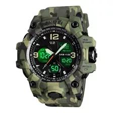 Relógio Masculino Skmei 1155b Digital Esporte Militar Verde