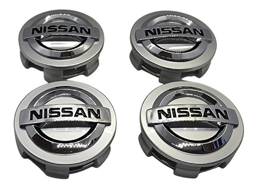4 Centros Tapa Rin Para Nissan Versa Altima Sentra Maxi 60mm Foto 5