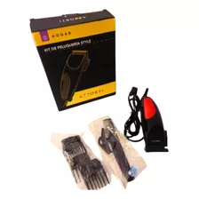 Kit De Peluqueria, Maquina De Pelo Para Hombre Color Negro