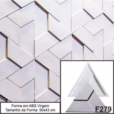 Forma 3d F279 Abs Virgem 2 Mm Gesso E Cimenticio 50x43 Cm 3d