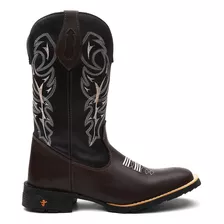 Bota Botina Texana Country Em Couro John Country Original