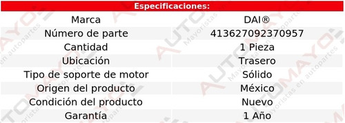 Tacn Soporte De Motor Tras Dai Jx35 V6 3.5l Infiniti 13 Foto 3