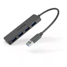 Plugable Hub Usb 3.0 De 4 Puertos, Divisor Usb Para Laptop,