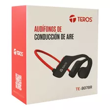 Audífono De Conducción De Aire, Rojo Y Gris