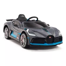 Auto Batería Bugatti Divo 12v Cuero Ruedas De Goma Susp 