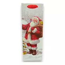 Sacola De Papel Presente De Natal Estampada 36cm 