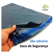 1000 Envelope De Segurança 20x30 Saco Plástico Aba Adesiva