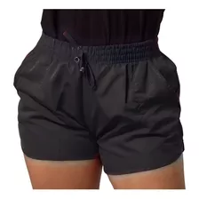 Short Feminino Tactel Bermudinha Praia Caminhada