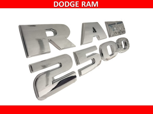 Par De Emblemas Para Dodge Ram  2500 Cromado Foto 3