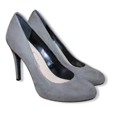 Tacones Gris Marca Jessica Simpson Original Zapatillas Altas