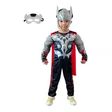 Fantasia Infantil Thor Vingadores Músculo Cosplay Criança