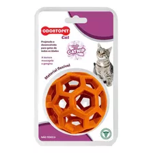 Brinquedo Para Gato Todas Idades Odontopet Cat Bola Laranja