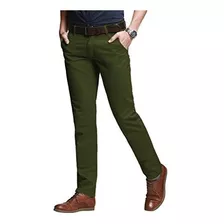 Partido Pantalon Para Hombre Ajustado Elastico Informal