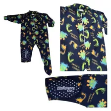 Pijama Macacão Infantil Menino Em Soft C/ Pé Antid 1,2,3