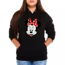 Moletom Mickey Minnie Feminino Casaco Canguru Blusa De Frio 