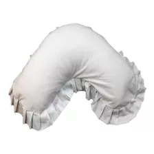 Capa Travesseiro Veet Adulto Branca Babado Liso 