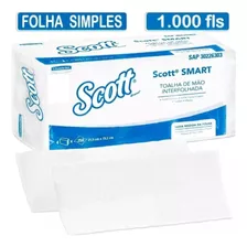 Papel Toalha Interfolhado Kimberly Clark Scott Smart C/1000