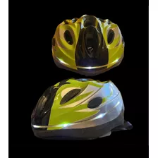 Casco Atom Con Luces Bicicletas O Patines Como Quieras Remat