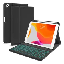 Funda Para Teclado Para iPad De 9/8/7 Generacin De 10.2 PuLG