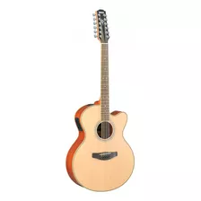 Guitarra Acústica Yamaha Cpx700ii-12 Para Diestros Natural Palo De Rosa