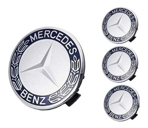 4x Tapa Rin Mercedes Benz 75 A200 C180 C230 W219 Cls350 A250