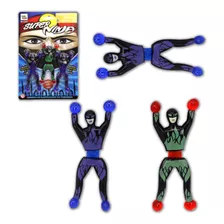 Boneco Gruda Gruda Super Ninjas C/ 3 Peças 