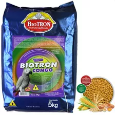 Ração Extrusada Papagaio Do Congo 5kg Biotron Alim. Completo