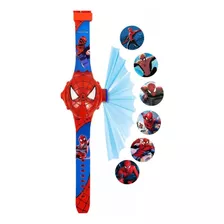 Relógio Infantil Homem Aranha 3d Com Projetor De 24 Imagens