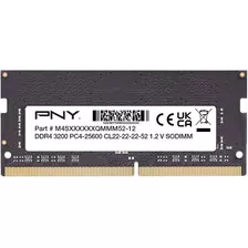 Memoria Ram Sodimm Ddr4 8gb 3200 Mhz Pny Notebook Y Pc