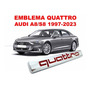 Emblema Audi A8 Plata