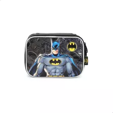 Estojo Escolar Infantil Batman 3d By Luxcel Para 100 Lápis Cor Preto