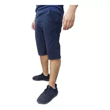 Bermudas Sarja Masculina Slim Com Lycra