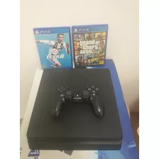 Playstation 4 Slim, 500 Gb Com Fifa 19 E Gta V