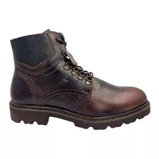 Botas Para Hombre Tacticas Piel Fabian Arenas Café/negro