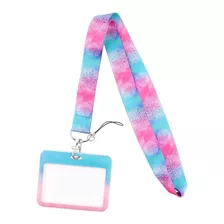 Lanyard Mandala Rosado Cinta Incluye Portacredencial 