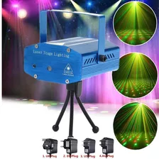 Laser Multipunto Luces Led Disco Figuras Navidad