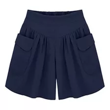 A Pantalones Cortos De Pierna Ancha De Talla Grande Ropa De