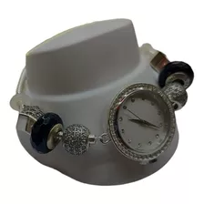 Reloj Pulsera Pandora Plata De Ley 925 Pesado + Caja