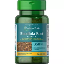 Puritans Pride Rhodiola Root Extract 350mg Combate La Fatiga Sabor Sin Sabor