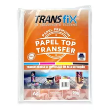 01 Papel Transfer Laser Top Transfer Transfix - 100 Folhas