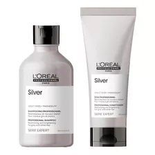 Pack Matizador Silver Loreal Shampoo 300ml Y Acondicionador 