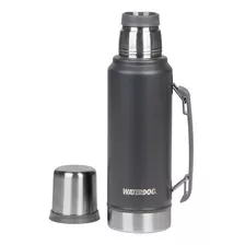 Termo Acero Inoxidable Waterdog 1 L C/ Manija Pico Cebador Color Gris