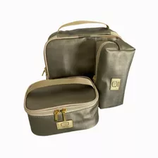 Bolsa Feminina Necessaire Organizador Viagem 3 Peças 