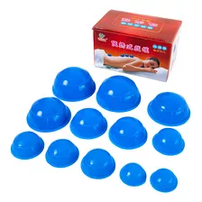 12 Copos Silicone Ventosaterapia Massagem Vácuo Fisioterapia