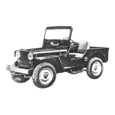 Burrinho De Roda Jipe Willys Antigo - 1949 A 1955 - Jipe Cj3