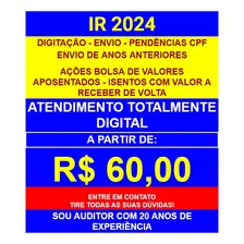 Imposto De Renda Pessoa Física R$ 60,00 - 2024 2023 2022